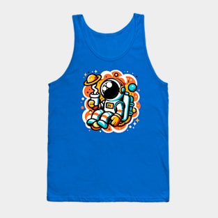 Astronaut's Space Coffee Adventure Tank Top